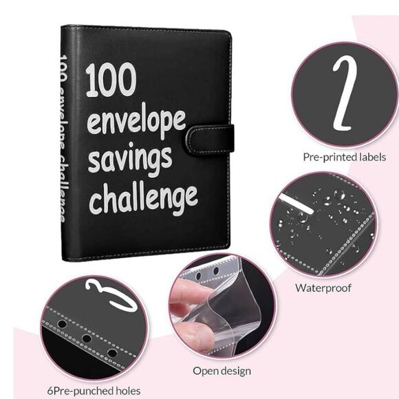 100 Envelopes Money Saving Challenge Binder, Easy And Fun Way To Save 5, 050, - Picture 3 of 6